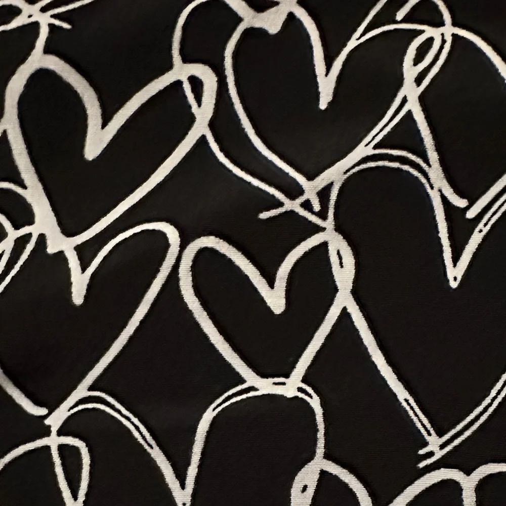 LOFT Black and White hearts Dress - Picture 5 of 7